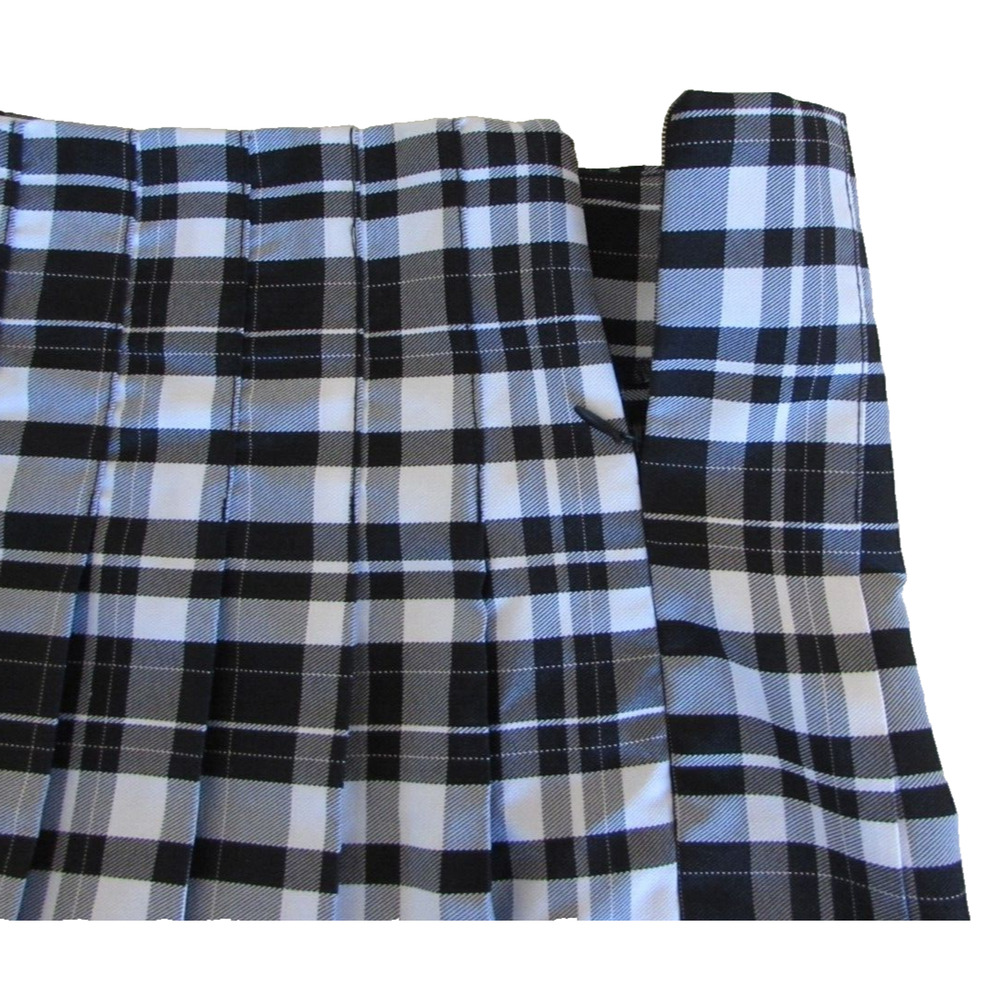 Whimsigoth‎ Office Siren Black & White Plaid  Schoolgirl Micro Mini Sz M - Picture 3 of 8